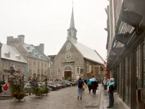 Quebec Ville Gesticht door Bretoenen, ondertussen 400 jaar geleden. Het fort was de trots en steun van de Franse aanwezigheid, met...
