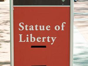 Liberty I& Elllis sland Twee van de grote symbolen voor de emigranten naar de VS, mooi samen in een nationaal monument.