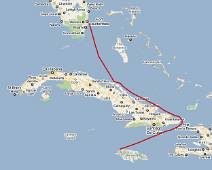 Etappe 1 Zondag 25 tot Dinsdag 27 april Fort Lauderdale naar Montego Bay