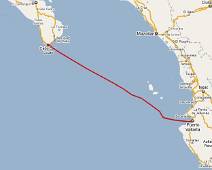 Etappe 6 Donderdag 6 tot Vrijdag 7 mei Puerto Vallarta naar Cabo San Lucas