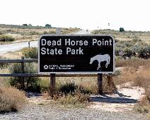 F01_4028 Welkom in Dead Horse SP. Niet goed genoeg voor het nationale park maar toch indrukwekkend.