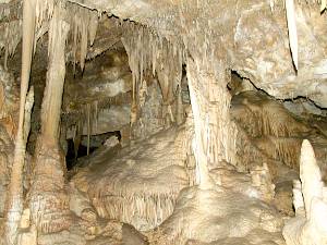 Lehman Cave Great Basin is niet alleen een prachtige hoge bergketen maar ook een mooi grot in de kalksteen aan de voet.