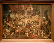 S00_7107 KHM - Pieter Bruegel - Het Gevecht tussen Vasten en Vastenavond