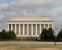 S01_8702 Lincoln Memorial - net als bij de maan is de achterkant minder gekend. Maar als je van Arlington komt, kan je niet aan Lincoln voorbij.