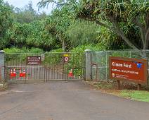 S02_3215 Kilauea Point NWR - het is maandag, de poort blijft dicht