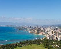 S02_3936 Waikiki, Honolulu en Pearl Harbor in de verte