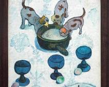 T00_0157 MoMA - Postimpressionisme - Paul Gaugain, Stilleven met 3 Puppies