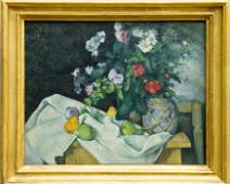 S03_0615 Paul Cezanne - Stilleven met Bloemen en Vruchten