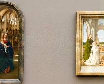 S03_0696 Jan van Eyck - Madonna in een kerk / Petrus Christus - Madonna met H. Barbara
