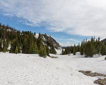 T00_3575 Trail Ridge Road - Minet Pass - Hier ligt nog altijd een dun laagje sneeuw.