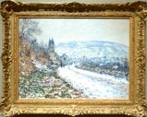 PC070040 Claude Monet - Het dorpje Vétheuil in Winter