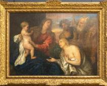 T02_2190 De Maagd en het Kind aanbeden door drie Zondaars - Antoon Van Dyck
