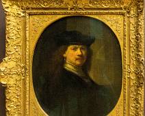 T02_2152 Zelfportret met een architectonische achtergrond - Rembrandt