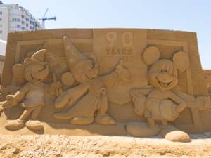 Sand Magic celebrating 90 years of Magic #Mickey